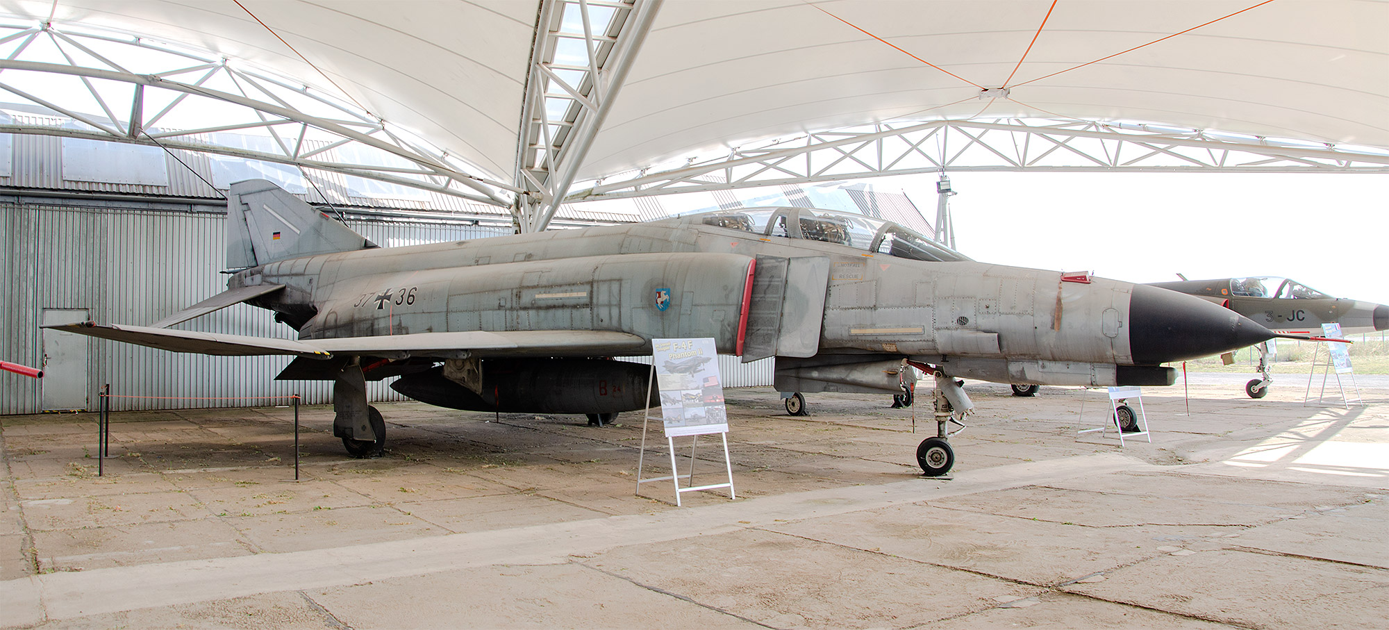 37+36 on display at the Museum of Aviation in Košice