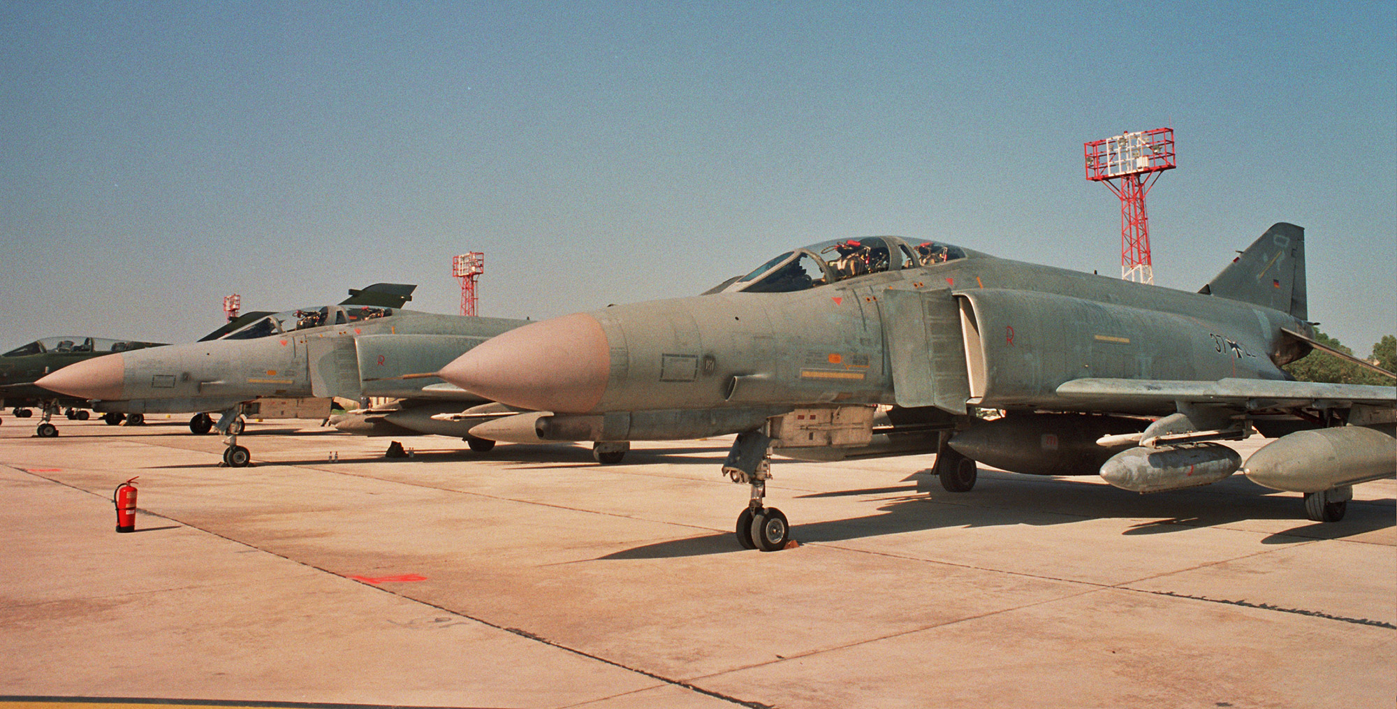 37+22 and 37+49 taking part in the static display at Malta International Airshow 1999